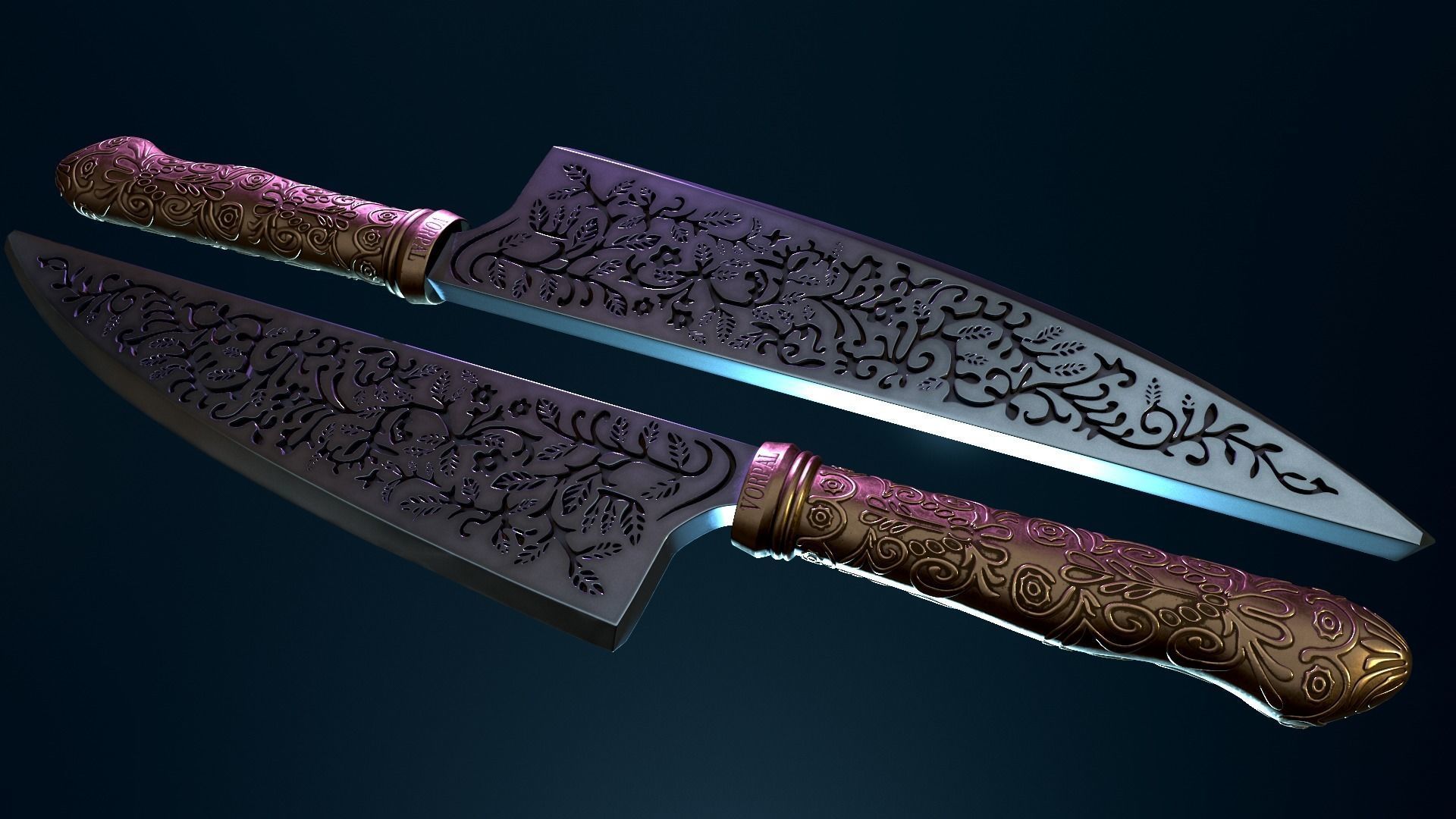 Alice in wonderland knife 3D model_9