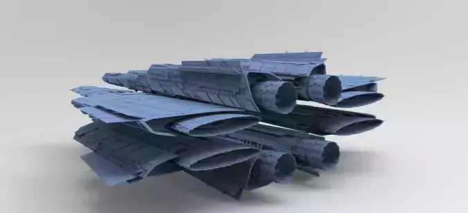 Alien Ship pyramid Ship Stargate 3 3D model