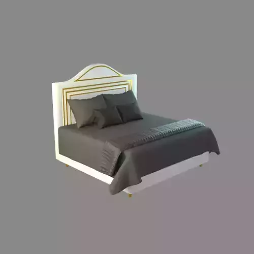 Bed 2 Model with headboard and footboard
