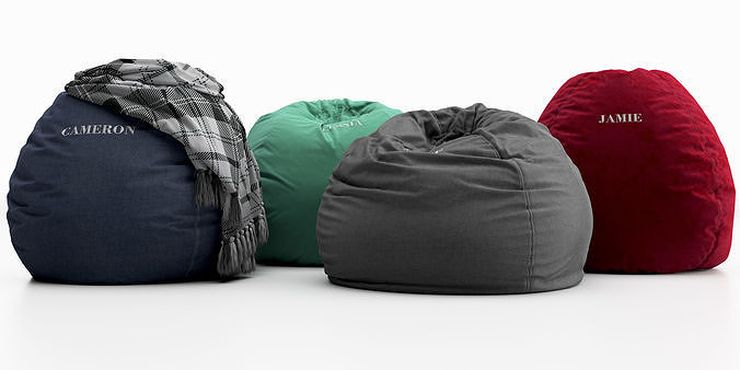 Bean Bag Chair Crate Kids 3D model
