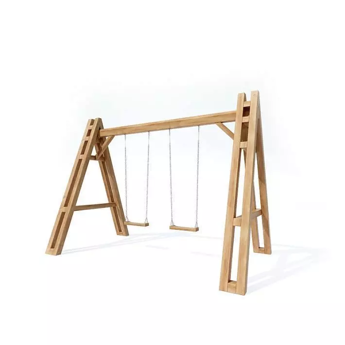 Two Swing Seat 3D model_0