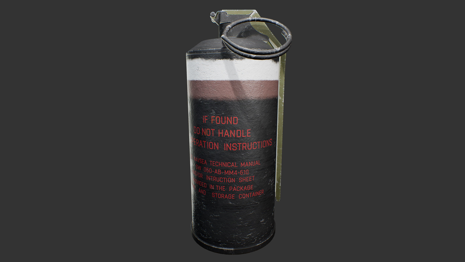 Mk141 Stun Grenade Low-poly 3D model_4