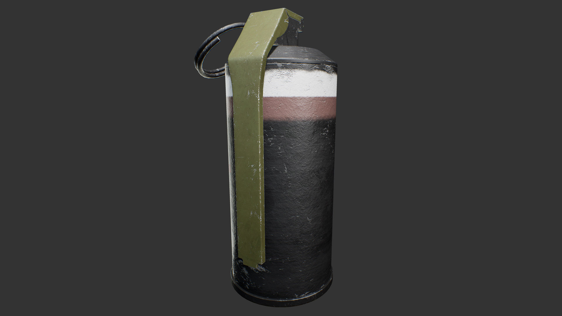Mk141 Stun Grenade Low-poly 3D model_7