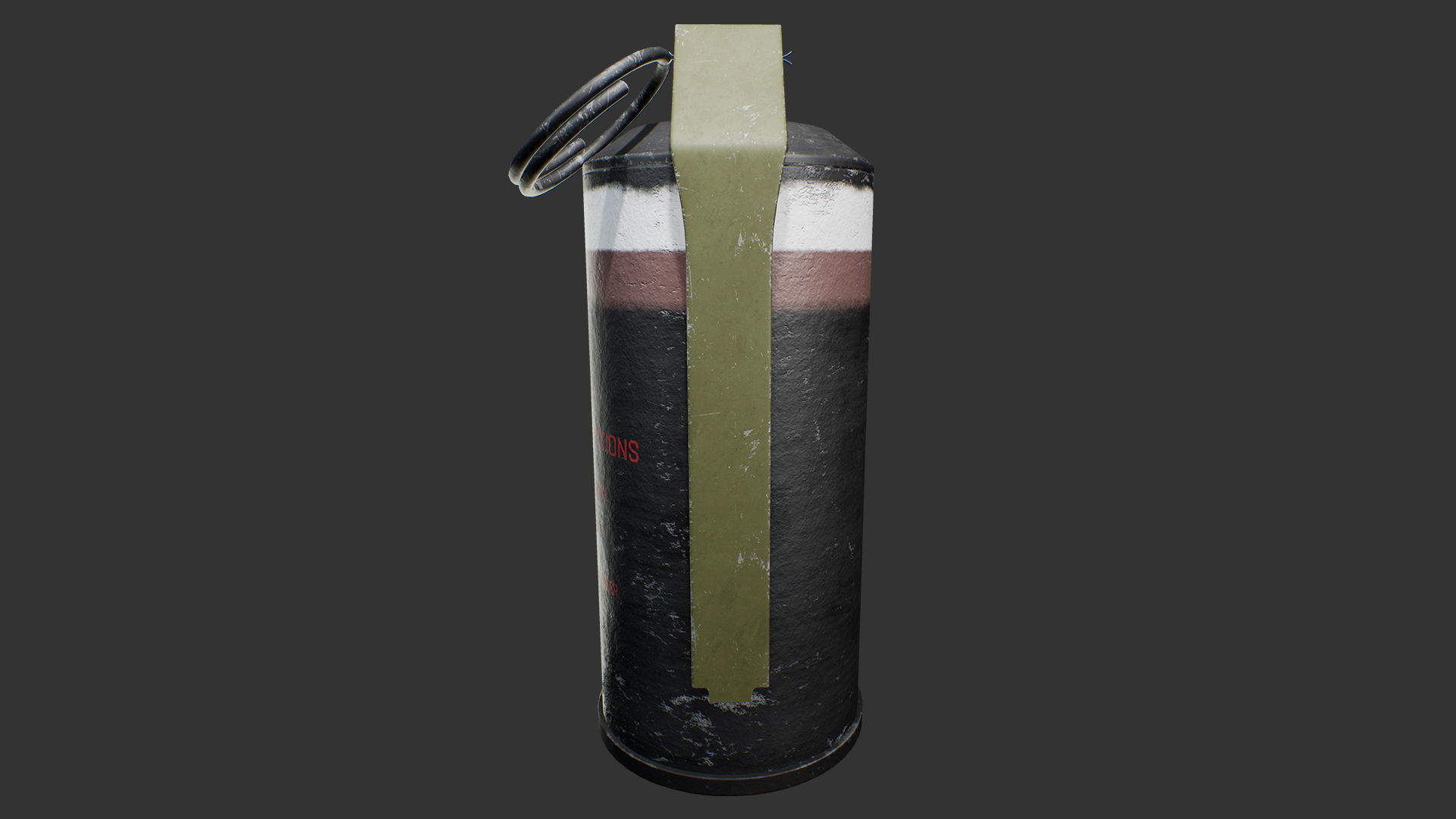 Mk141 Stun Grenade Low-poly 3D model_5