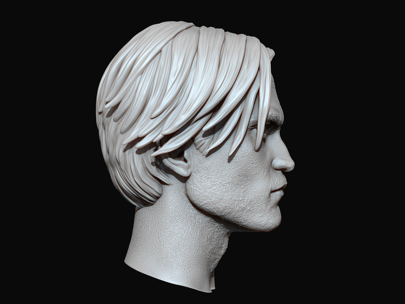 Robert Pattinson The Batman Head - Stl ready for printing 3D print model_3