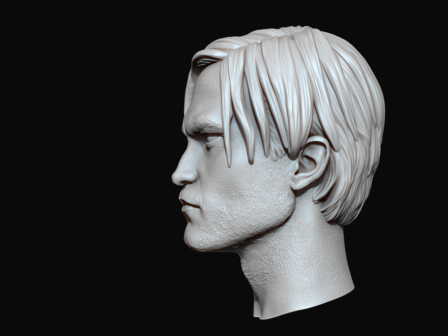 Robert Pattinson The Batman Head - Stl ready for printing 3D print model_4