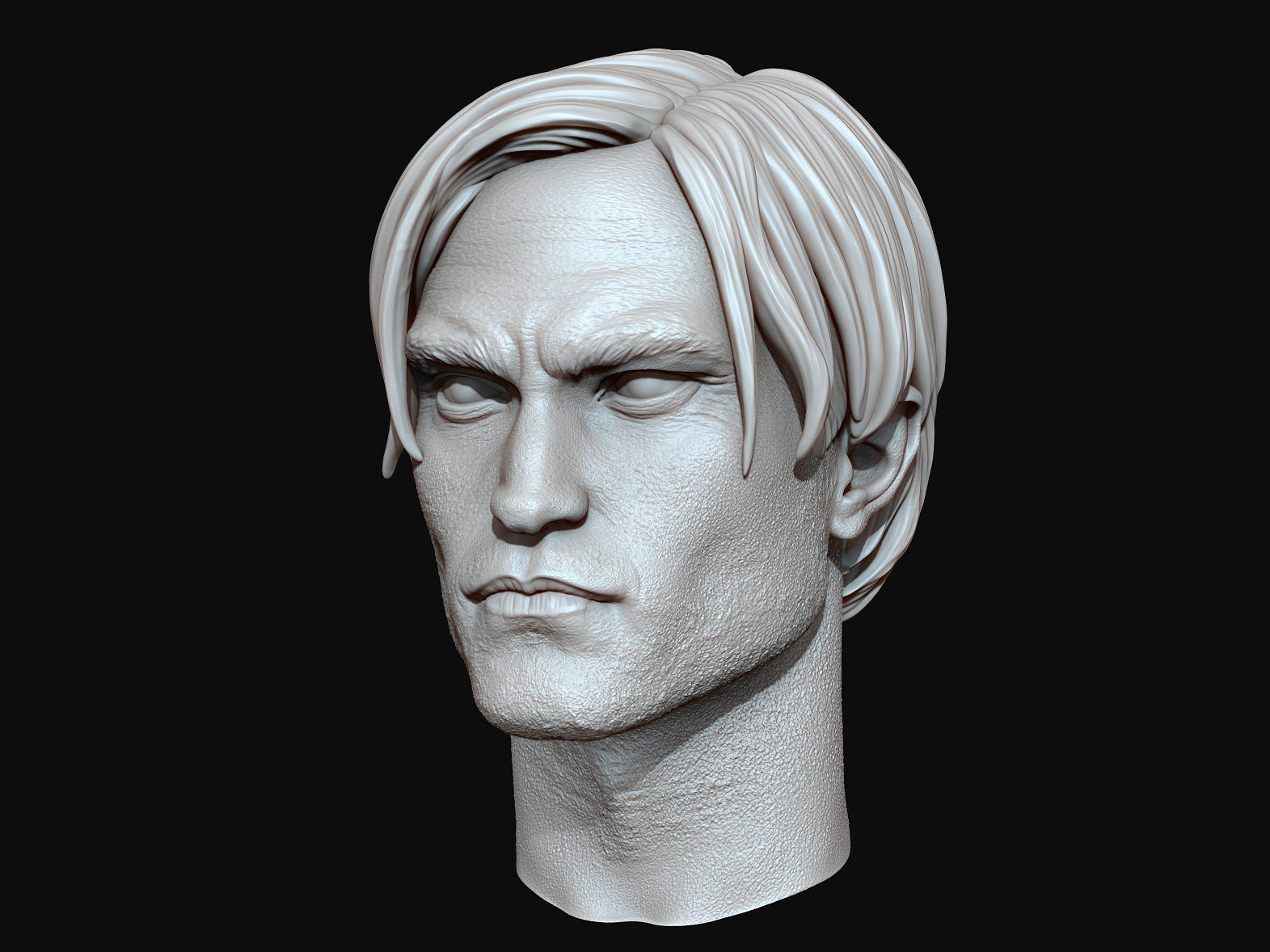 Robert Pattinson The Batman Head - Stl ready for printing 3D print model_2