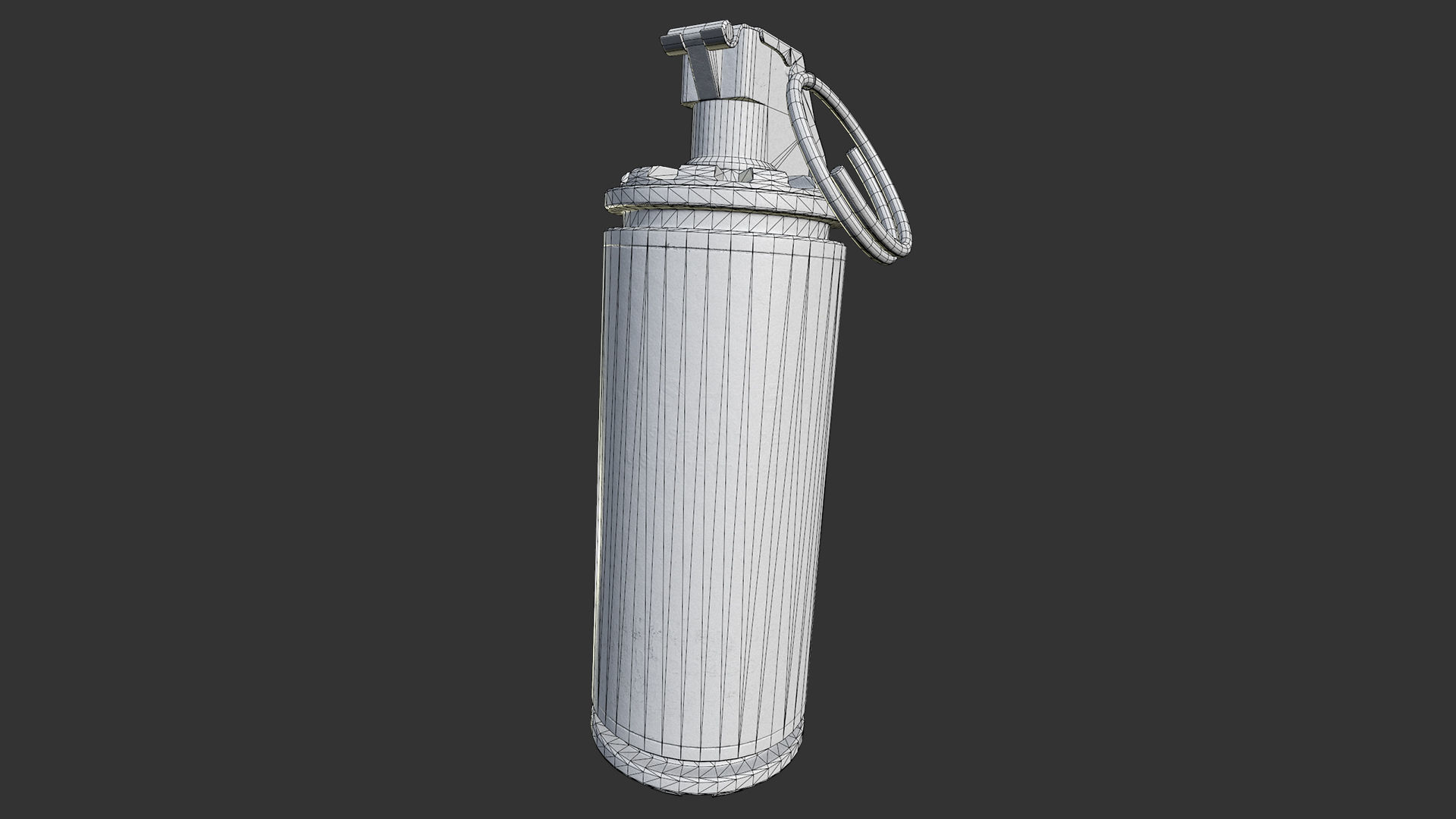 M7290 Stun Grenade Low-poly 3D model_8