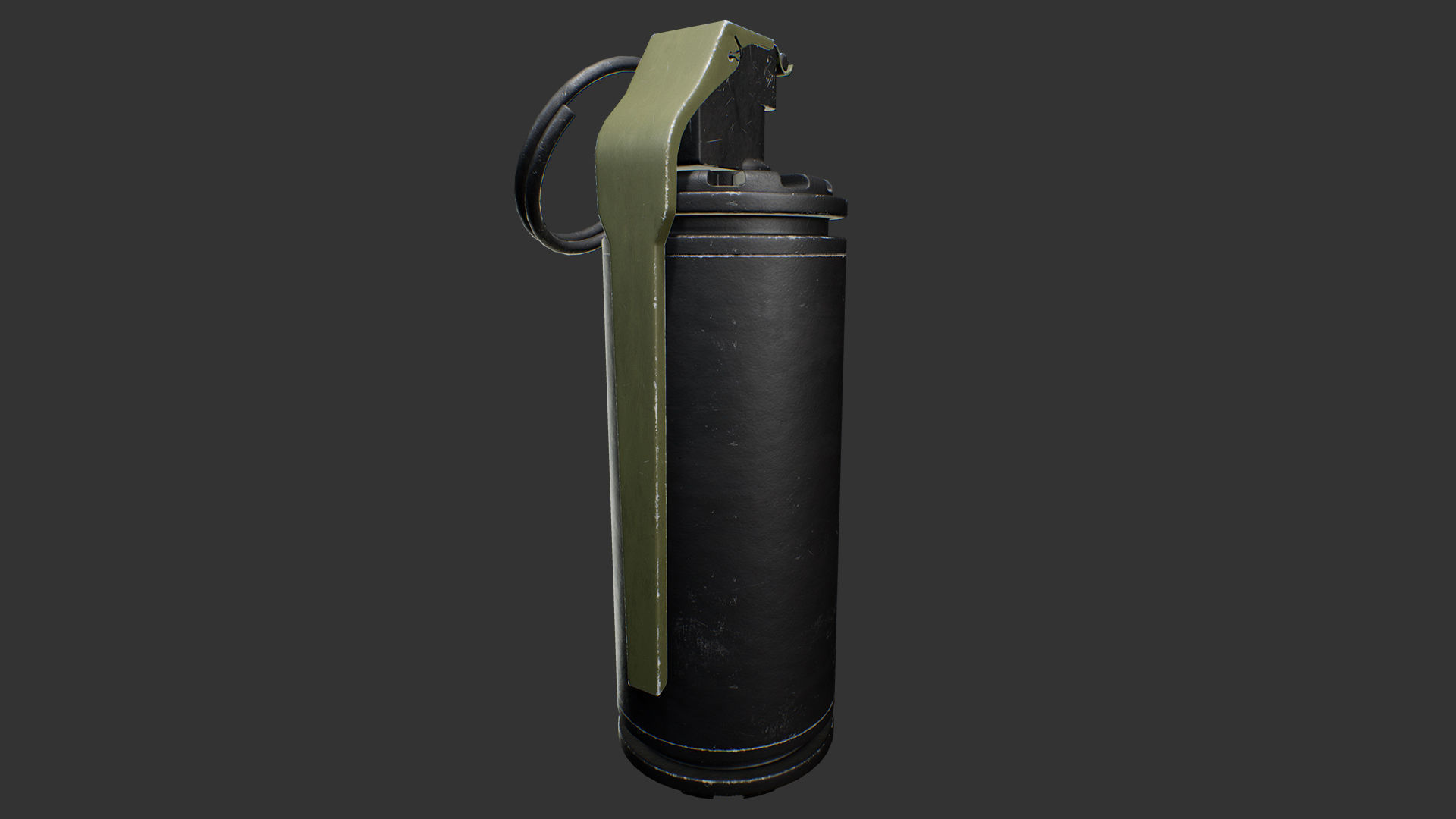 M7290 Stun Grenade Low-poly 3D model_7
