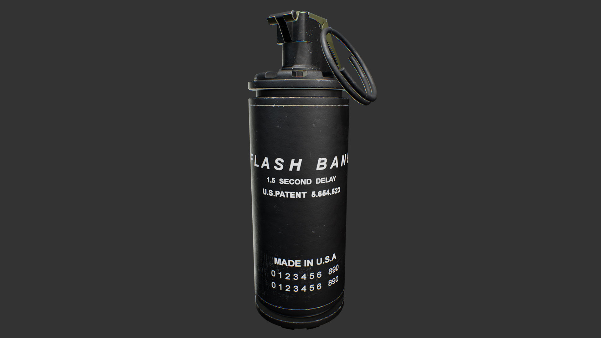 M7290 Stun Grenade Low-poly 3D model_6