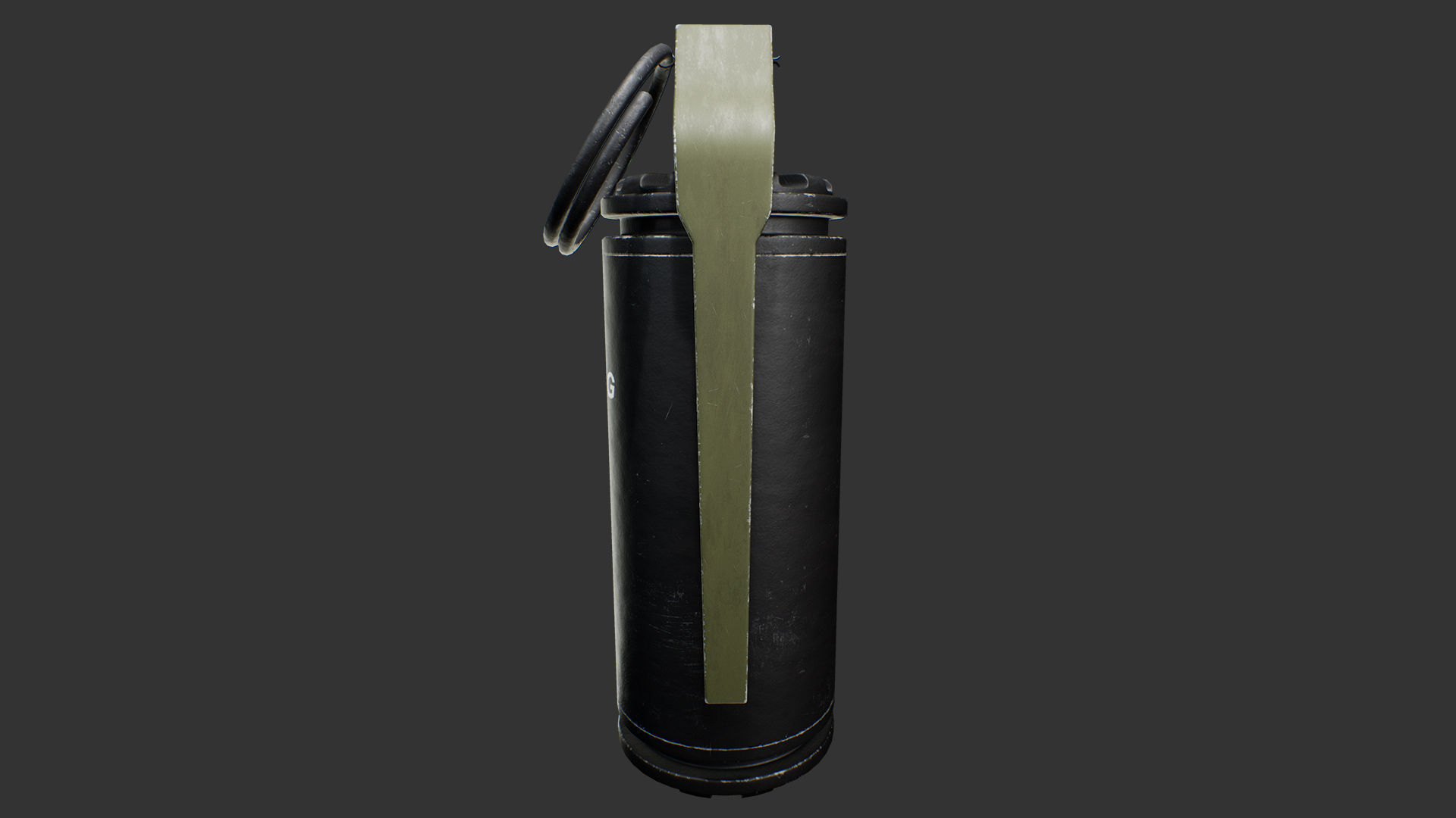 M7290 Stun Grenade Low-poly 3D model_5