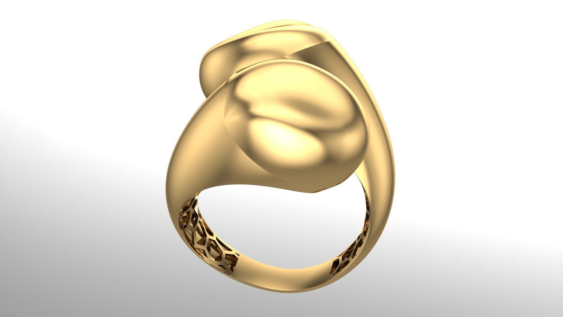 POLISHED FUSION RING-R02- 3D print model_17