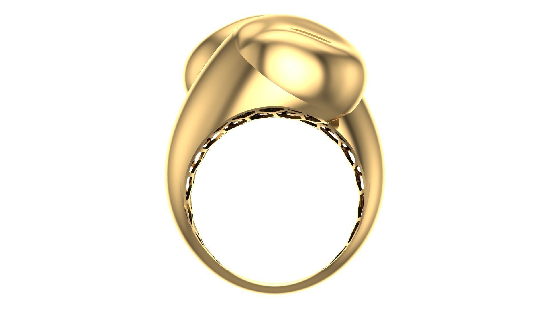 POLISHED FUSION RING-R02- 3D print model_12