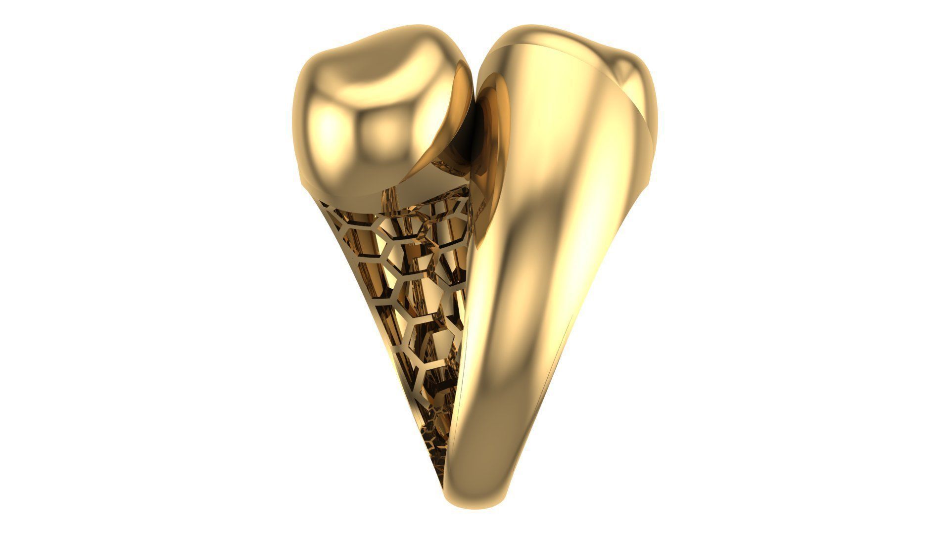 POLISHED FUSION RING-R02- 3D print model_13