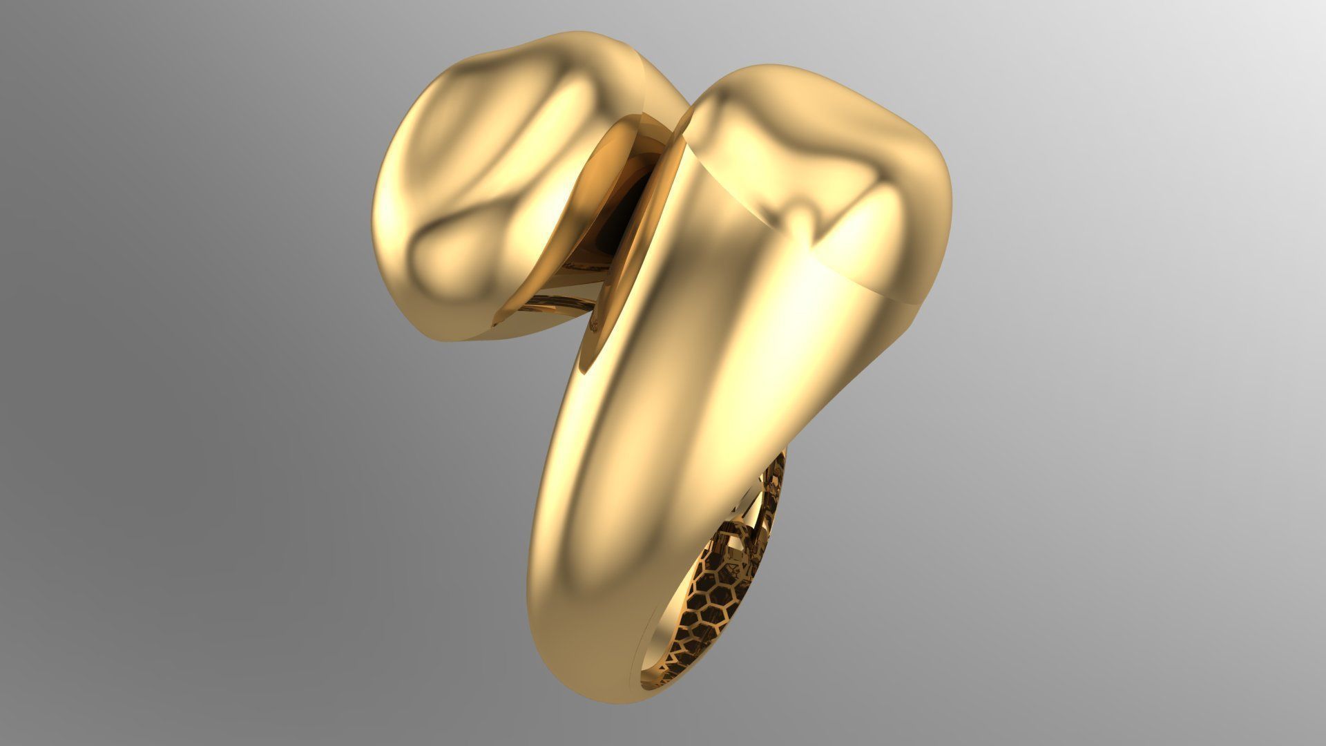 POLISHED FUSION RING-R02- 3D print model_6