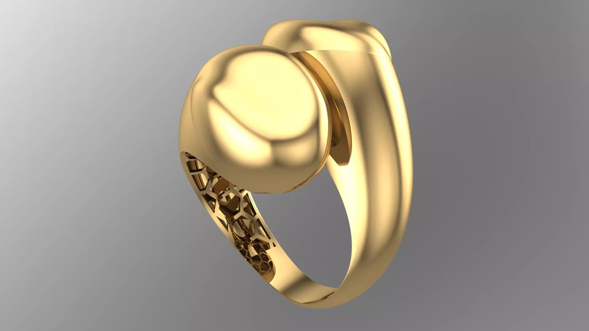 POLISHED FUSION RING-R02- 3D print model_0