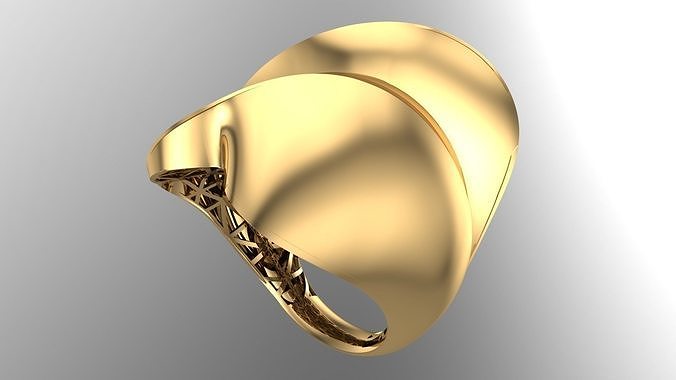 POLISHED FUSION RING-R03- 3D print model