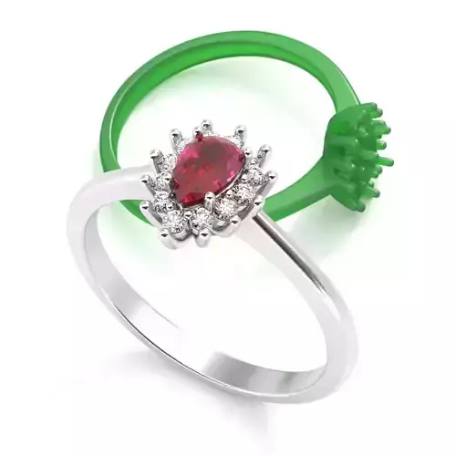 Diana engagement ring for rendering and