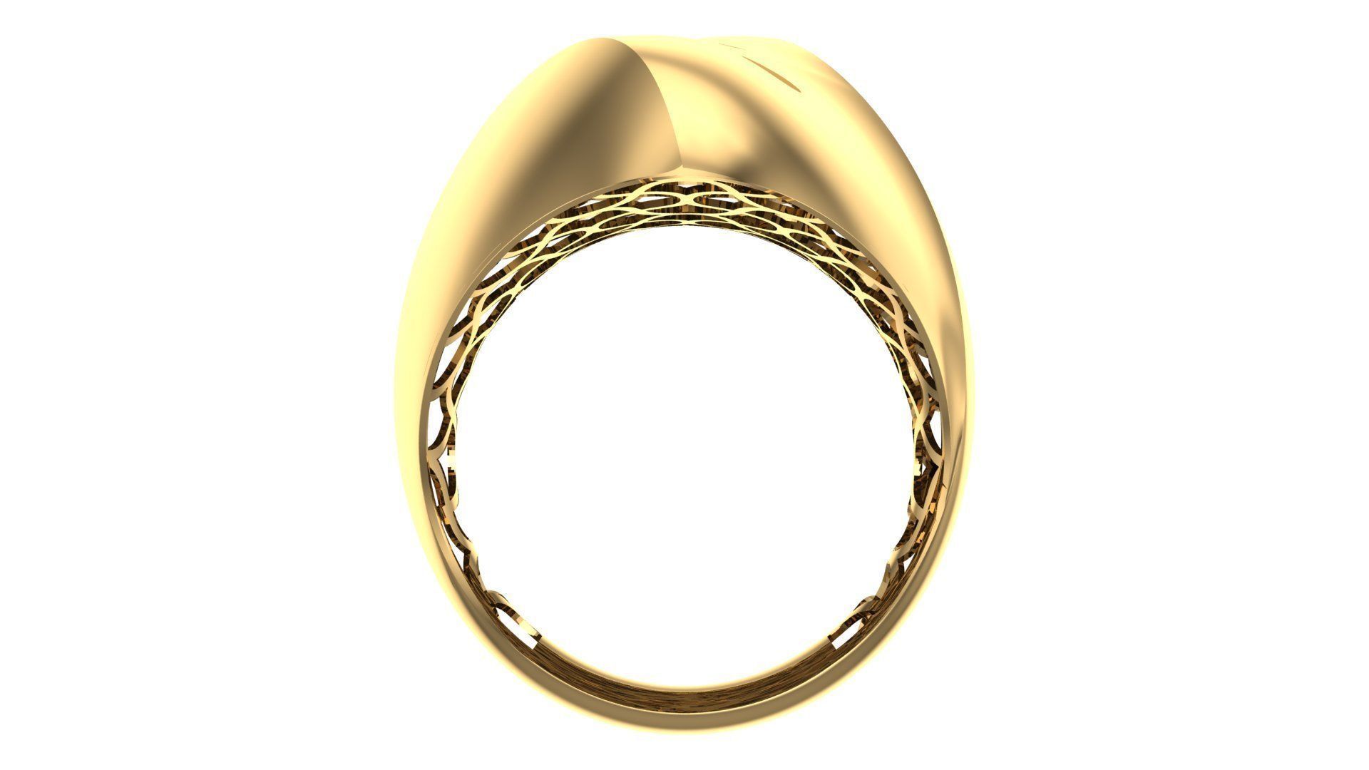 POLISHED FUSION RING-R05- 3D print model_15