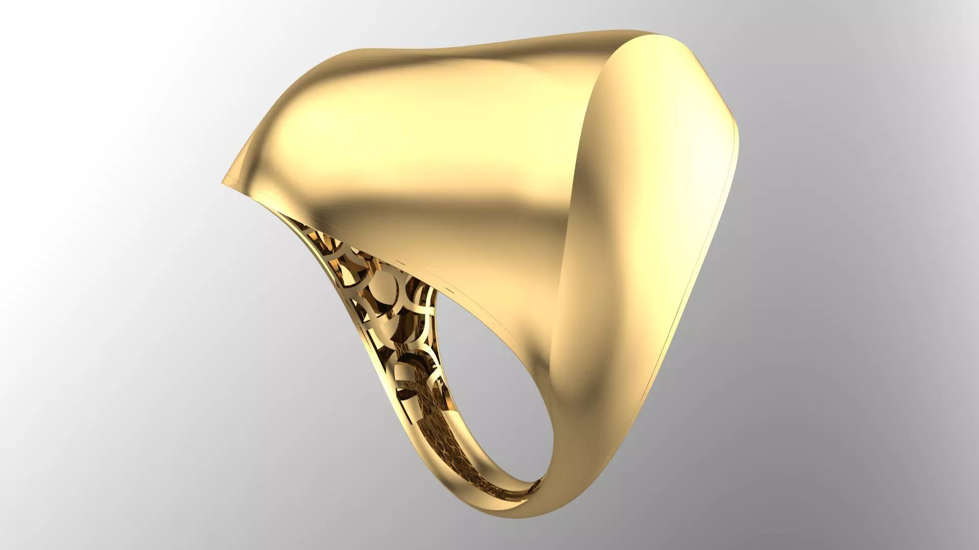 POLISHED FUSION RING-R05- 3D print model_0