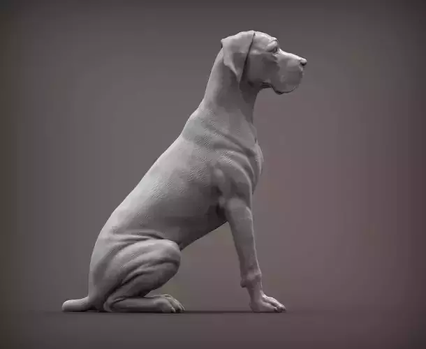 German Dog 3D print model