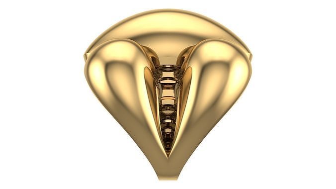 POLISHED FUSION RING-R07- 3D print model