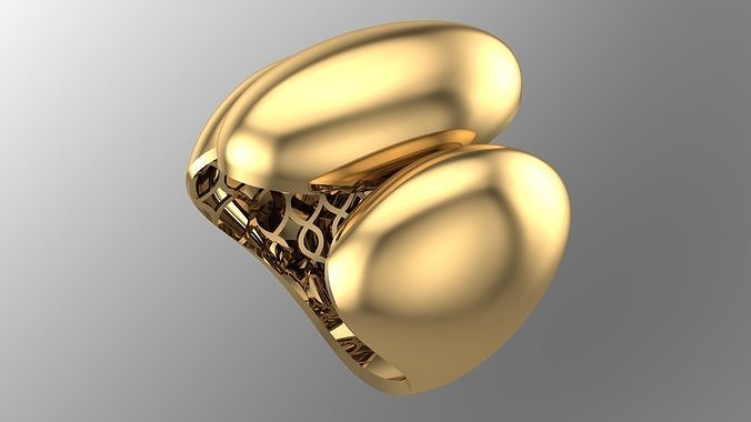 POLISHED FUSION RING-R09- 3D print model