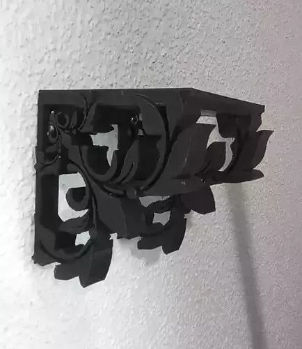 DECORATIVE WALL MOUNT CANDLE SCONCE 3D model