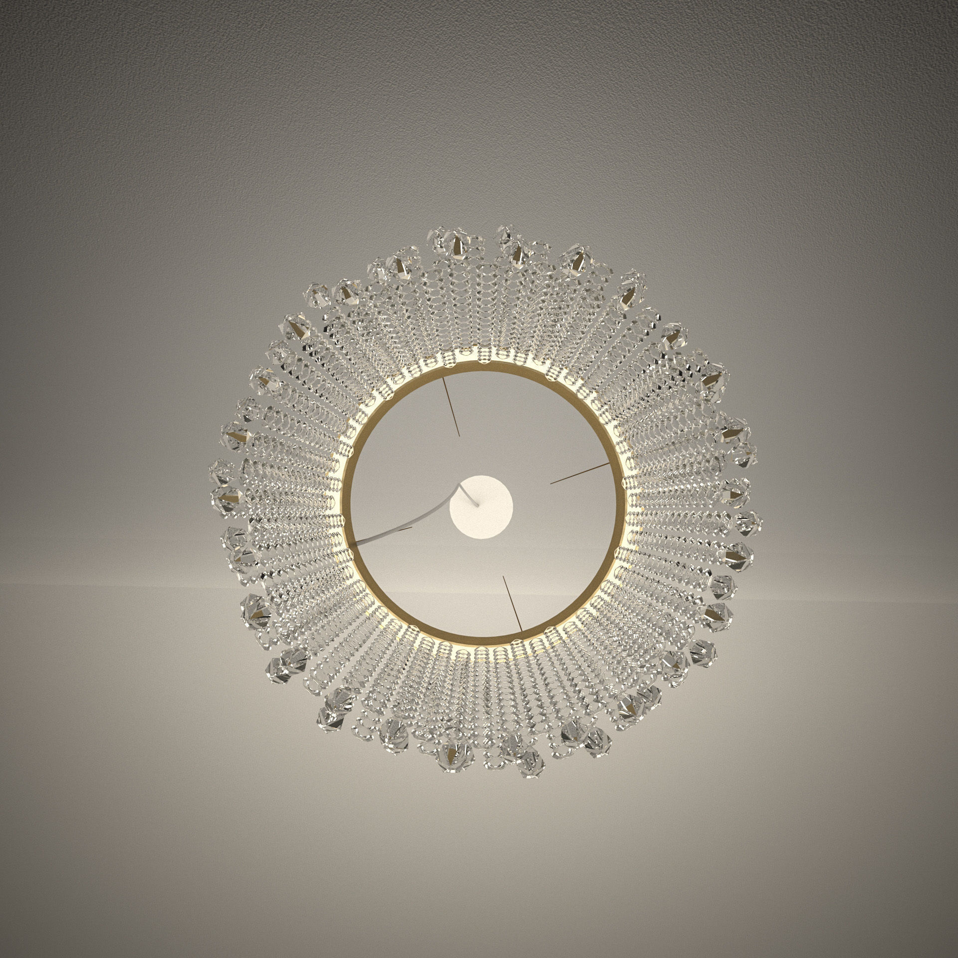 Crystal chandelier - Light4 ECLISSE suspension SO30 3D model_3
