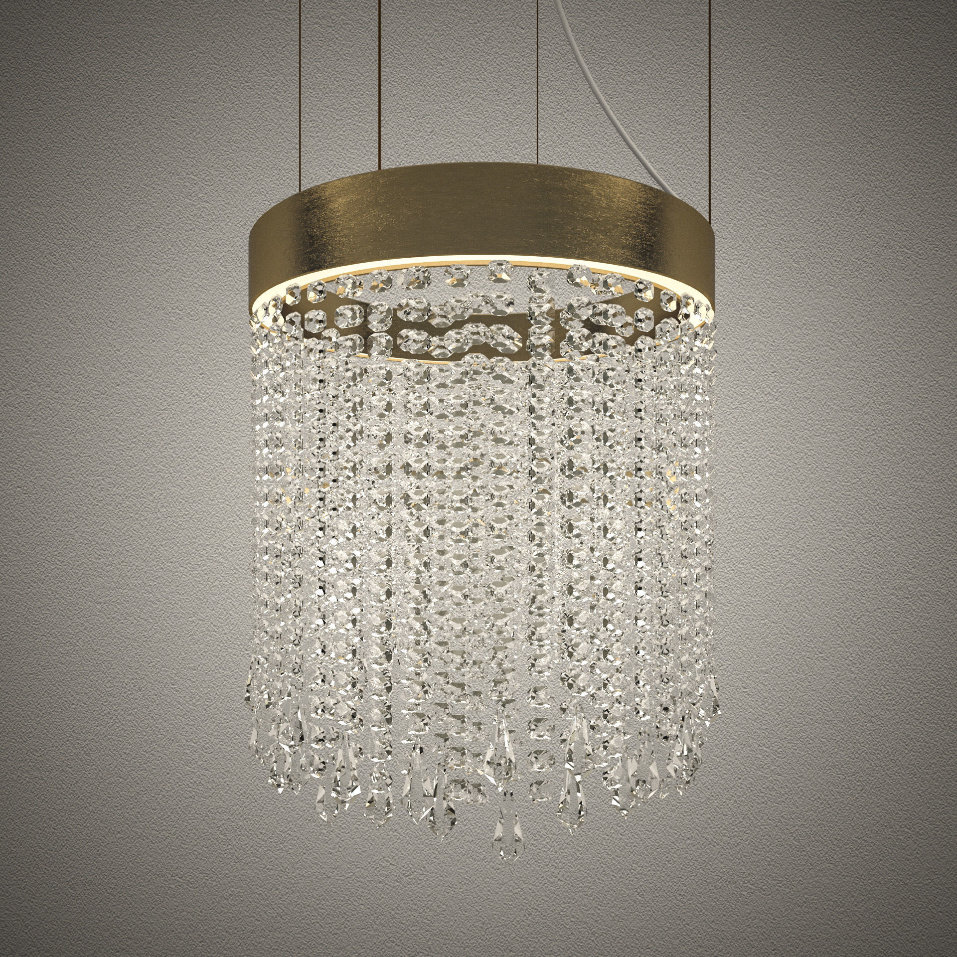 Crystal chandelier - Light4 ECLISSE suspension SO30 3D model_1