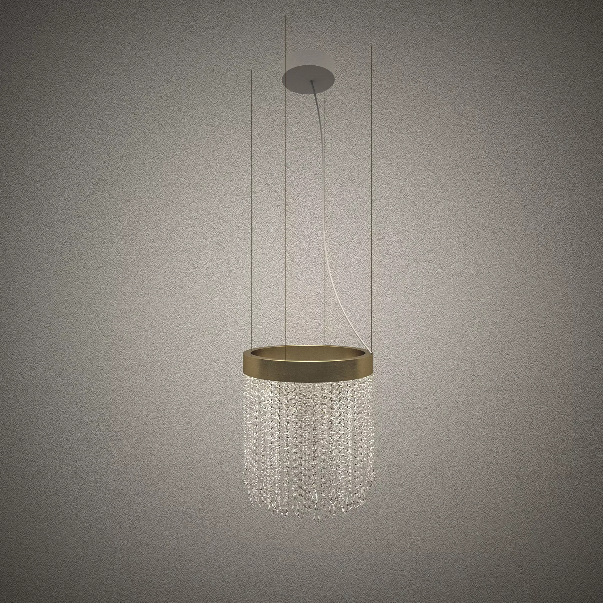 Crystal chandelier - Light4 ECLISSE suspension SO30 3D model_0