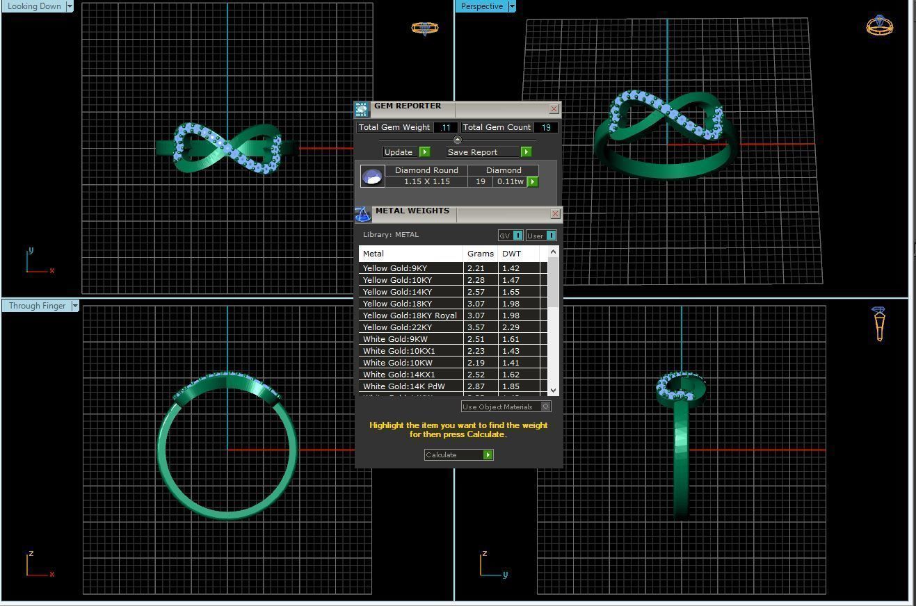 Rings 99 3D print model_5