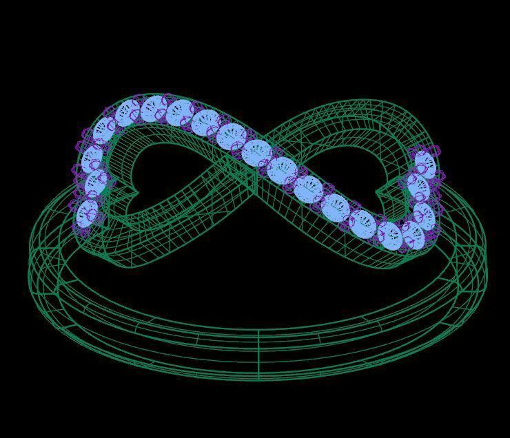 Rings 99 3D print model_4