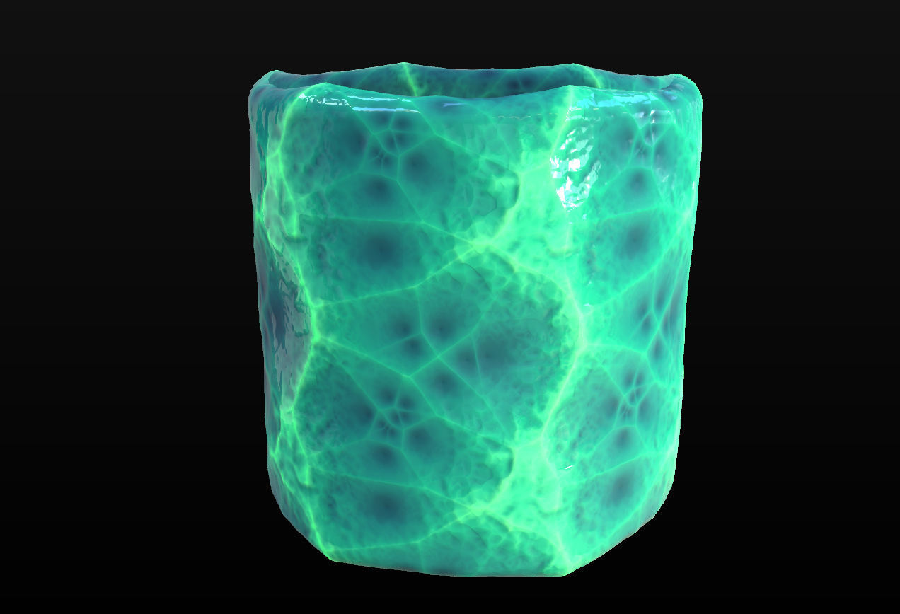 8 Stylized and Seamless Crystals PBR Materials - Set 3 Texture_9