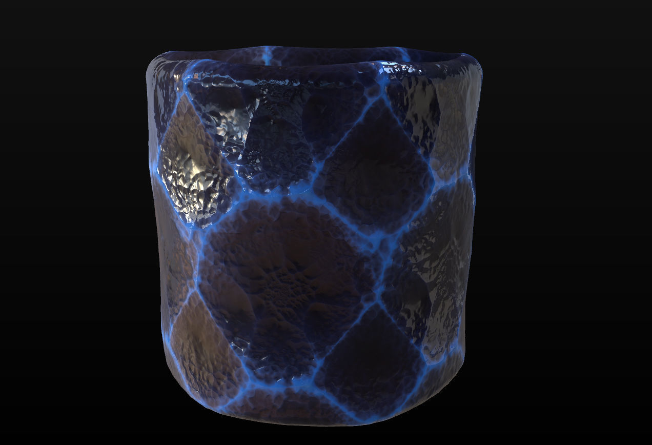 8 Stylized and Seamless Crystals PBR Materials - Set 3 Texture_12