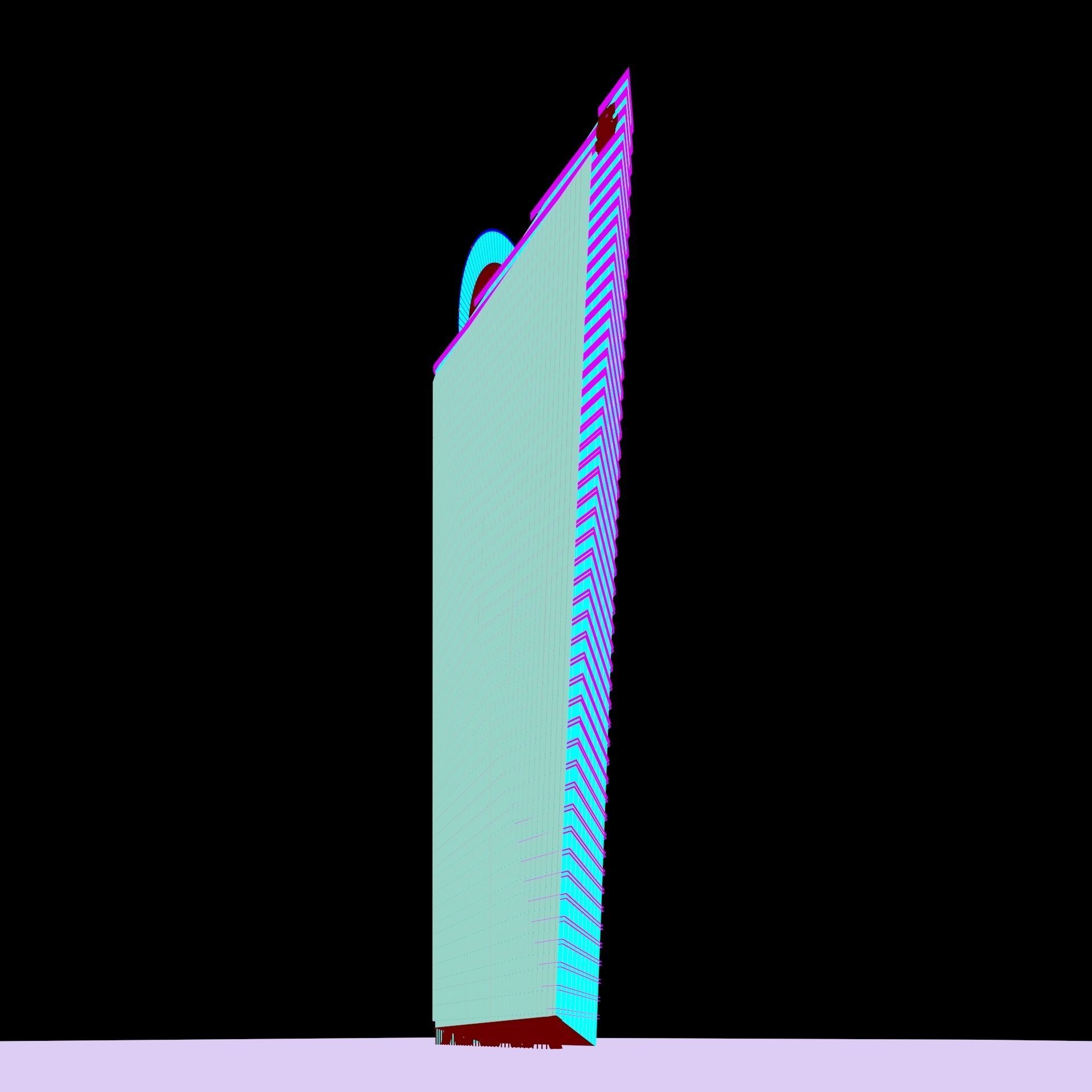 Chapultepec Uno R509 Skyscraper 3D model_11