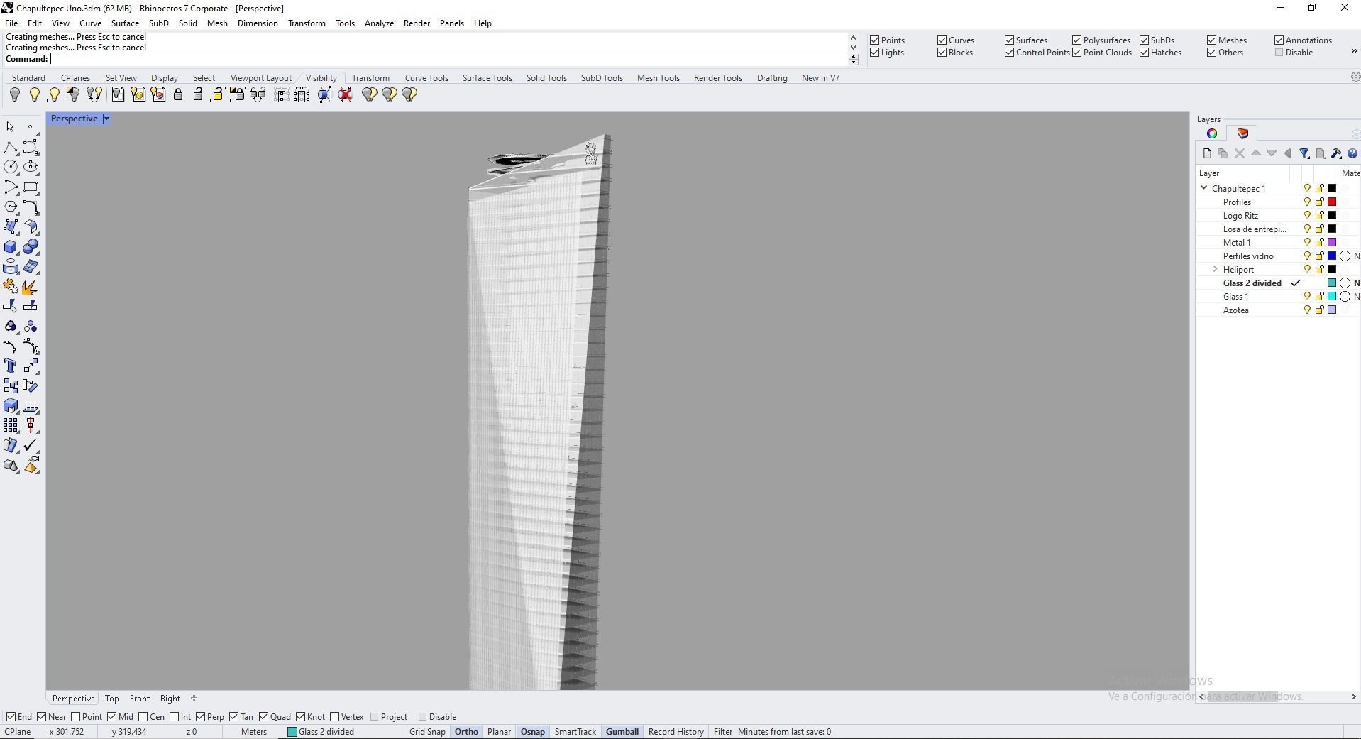 Chapultepec Uno R509 Skyscraper 3D model_20