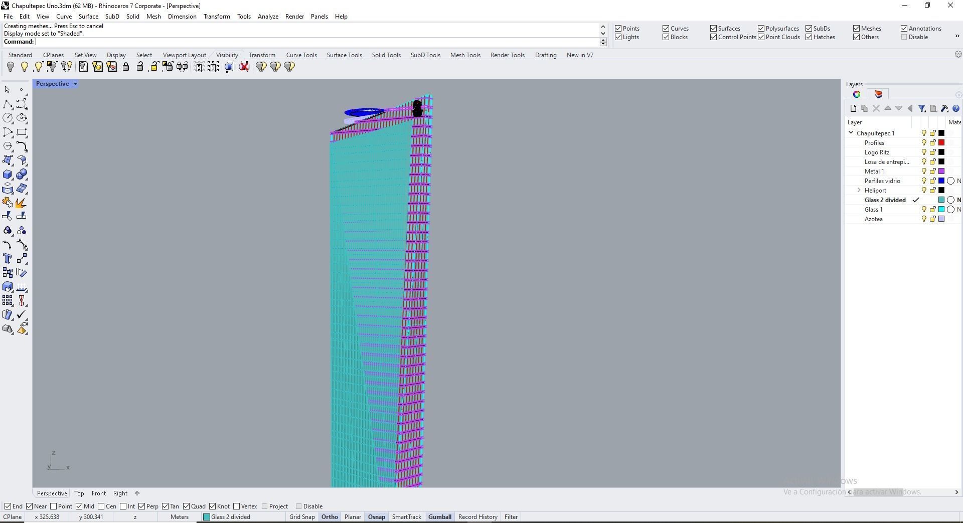 Chapultepec Uno R509 Skyscraper 3D model_15