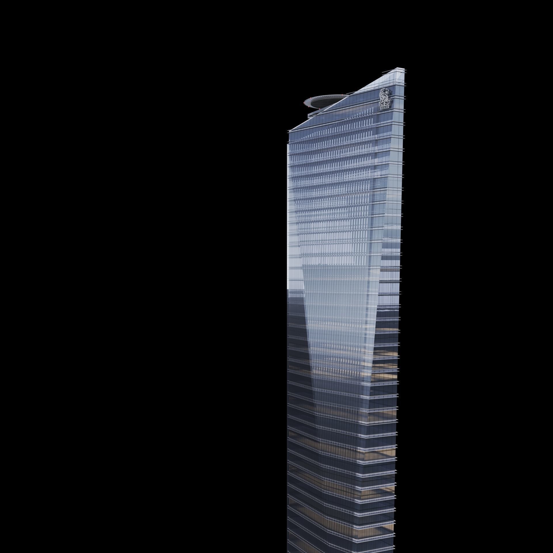 Chapultepec Uno R509 Skyscraper 3D model_3