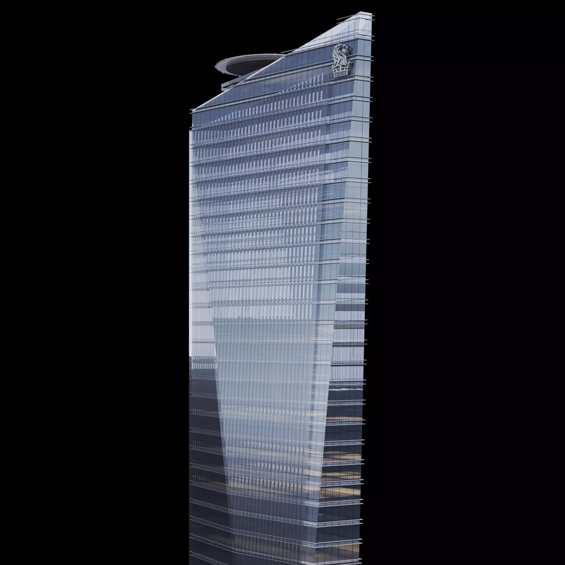 Chapultepec Uno R509 Skyscraper 3D model_0