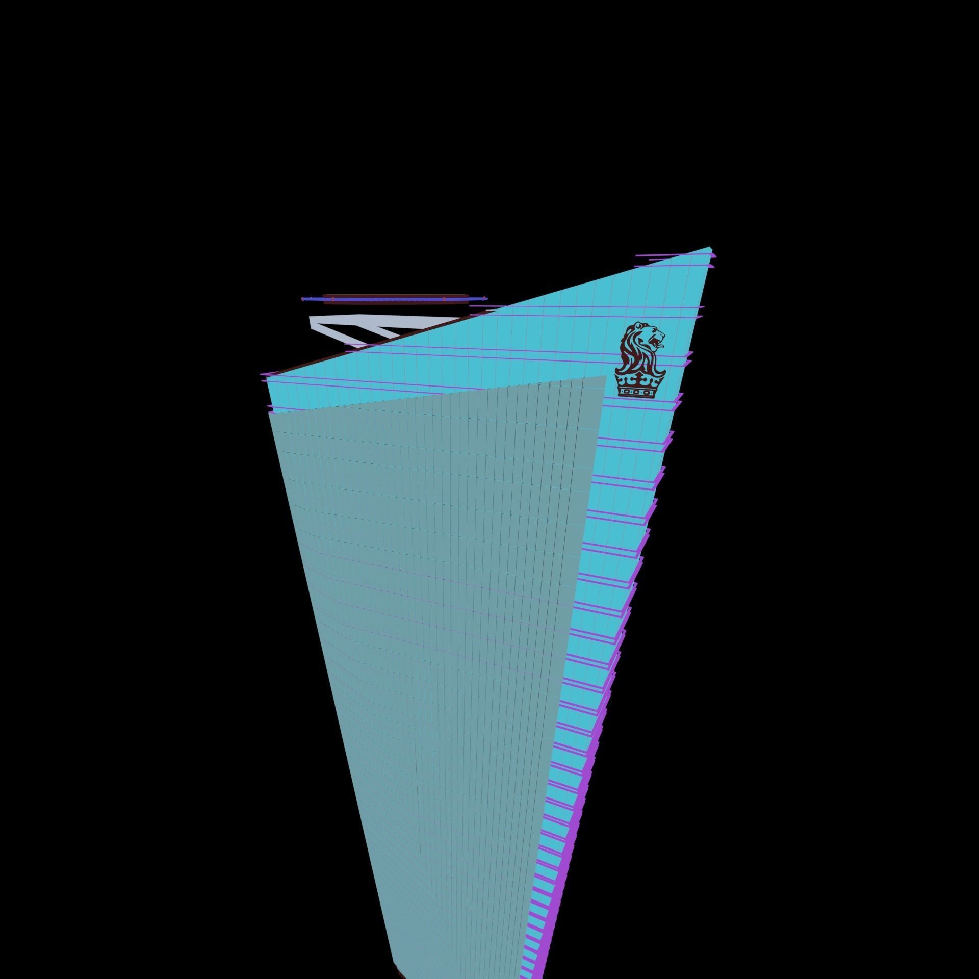 Chapultepec Uno R509 Skyscraper 3D model_19