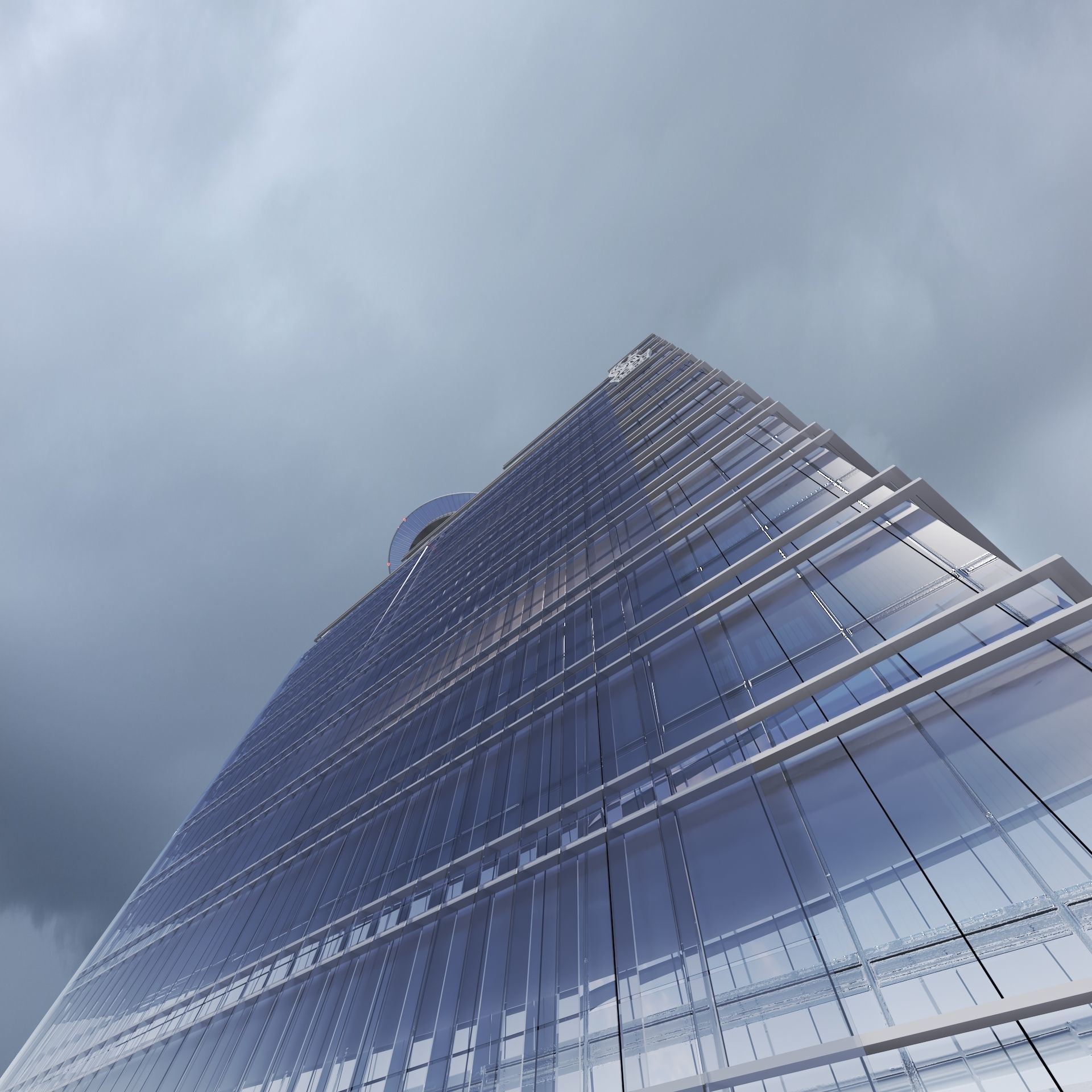 Chapultepec Uno R509 Skyscraper 3D model_2