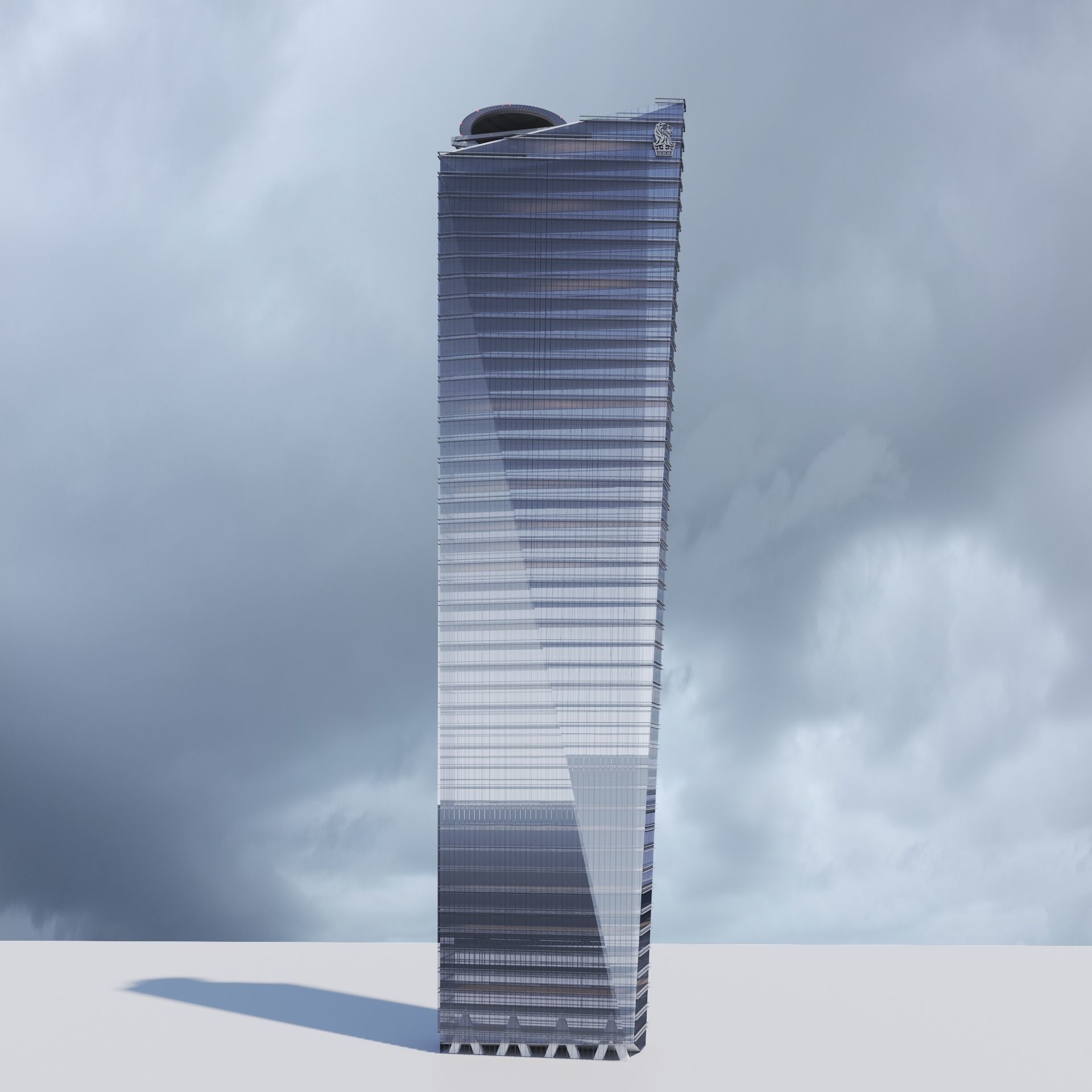 Chapultepec Uno R509 Skyscraper 3D model_6