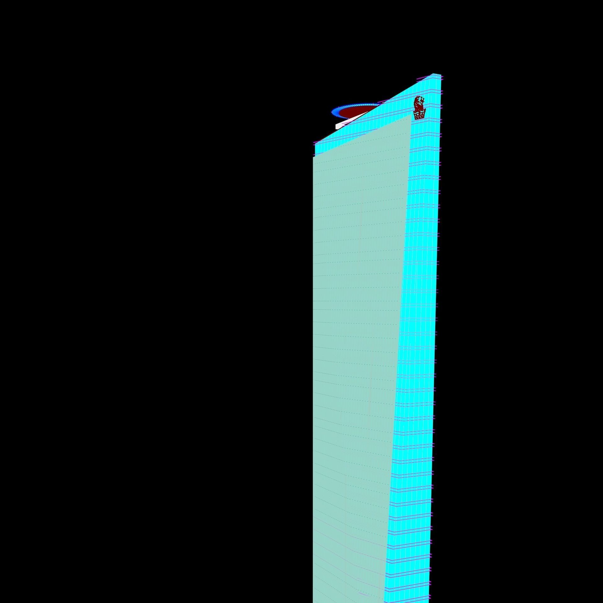 Chapultepec Uno R509 Skyscraper 3D model_16