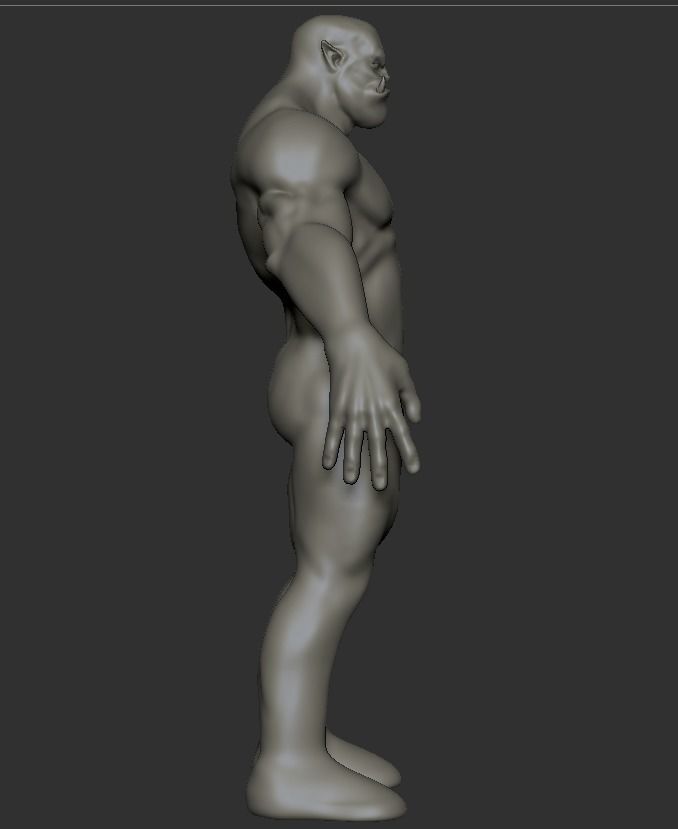 Orc  Base  Mesh 3D model_2
