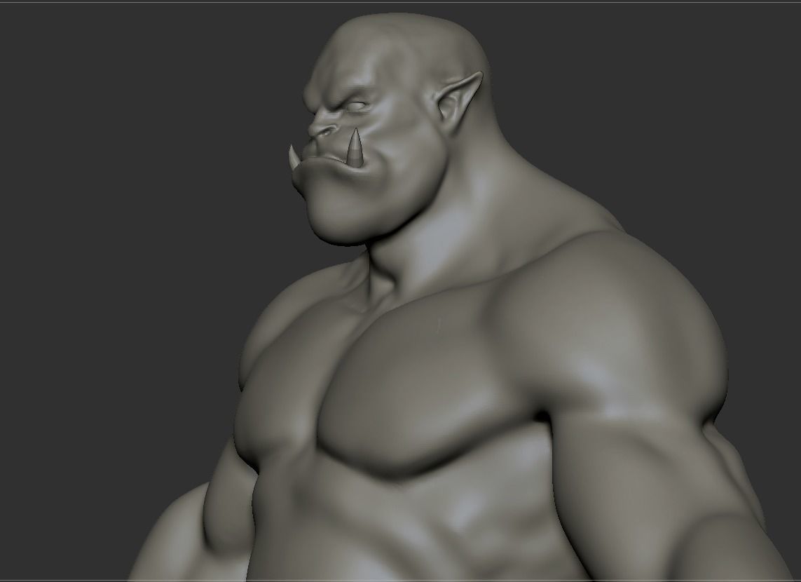 Orc  Base  Mesh 3D model_5