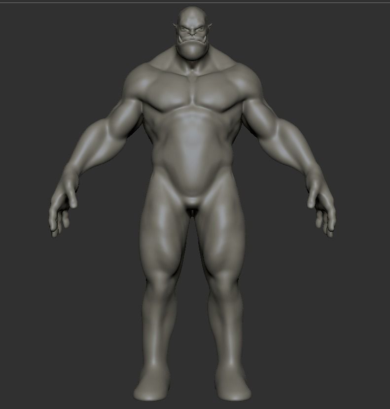 Orc  Base  Mesh 3D model_1