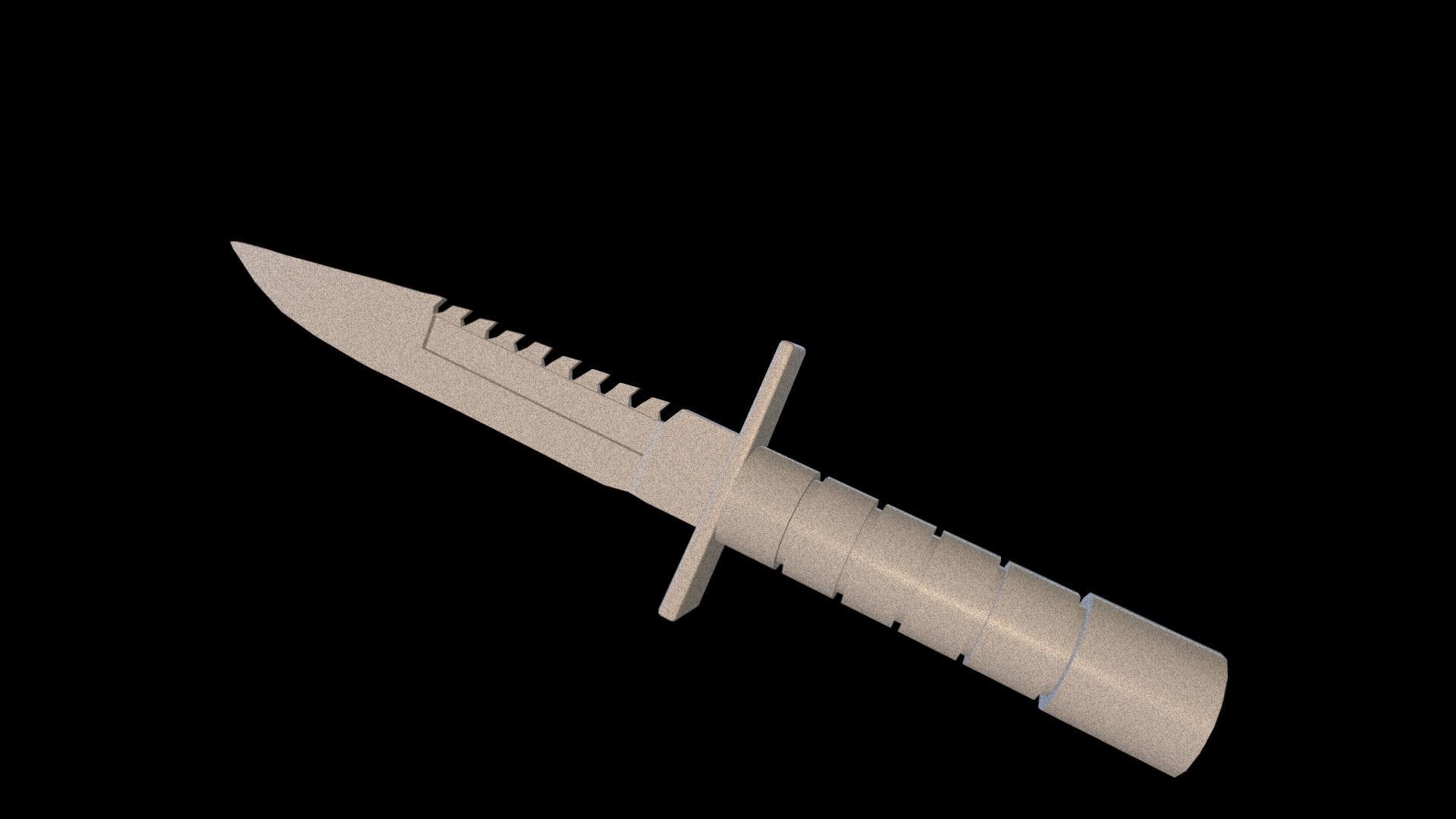 Army Knife Fbx  3D model_3