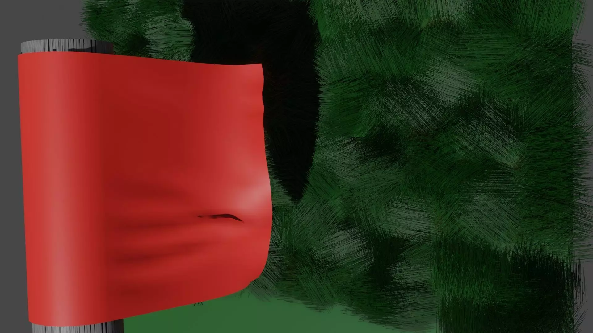 toallon christmas tree with wrapping paper 3D model_0