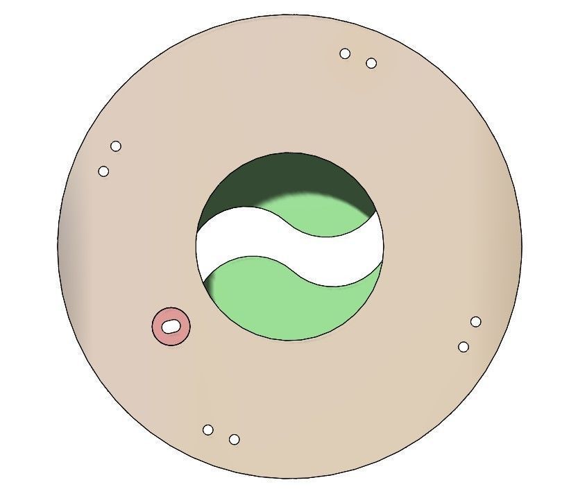3D Printable Iris mechanism-3DP2BLROD30A 3D print model_7